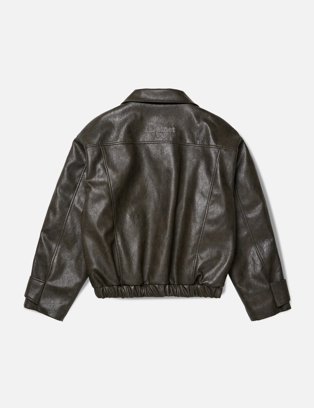 Faux Leather Bomber Jacket view 14