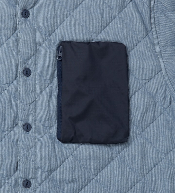 Blue Harrison L/S Quilted Shirt Placeholder Image