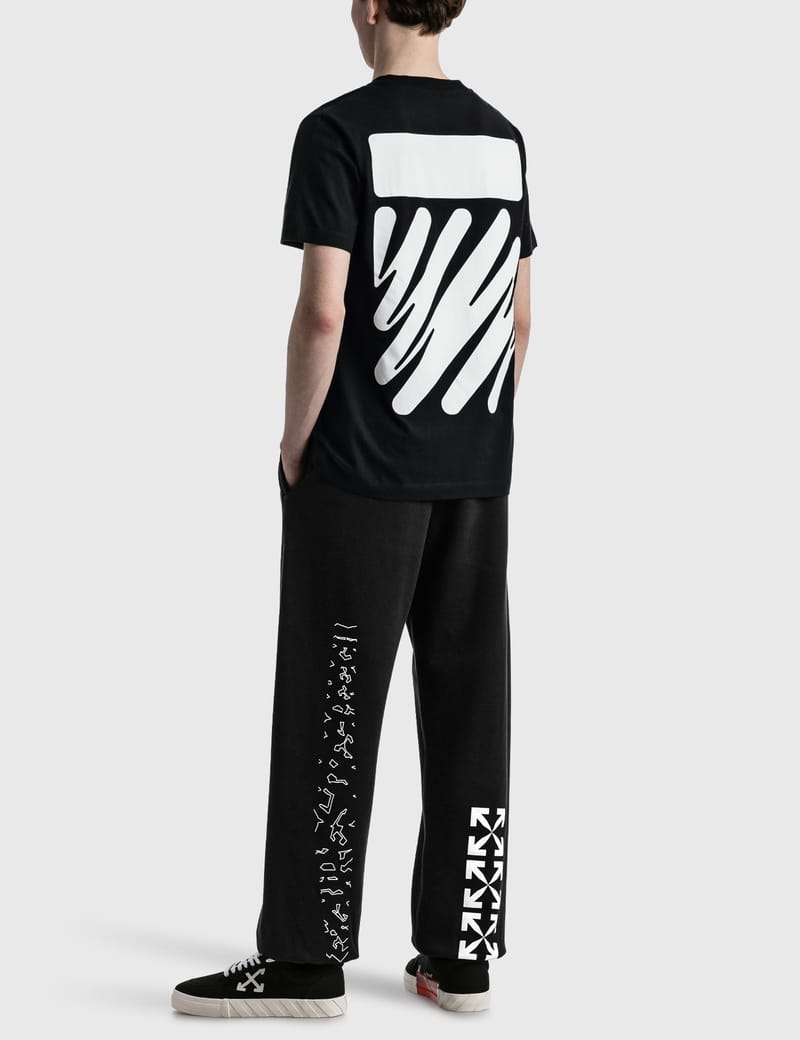 off white diagonal tee