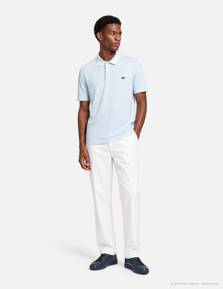 Lacoste Ultra Dry Striped Golf Polo Shirt