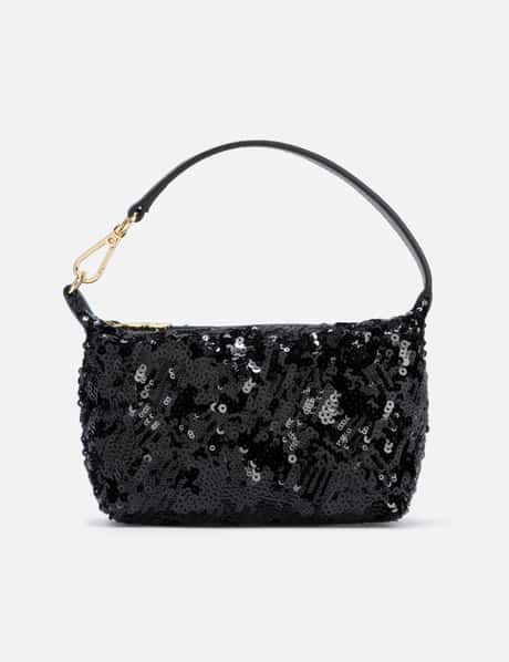 Ganni Small Butterfly Pouch Sequin Bag