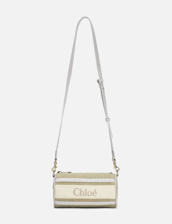 Woody Tube Shoulder Bag In Linen & Soft Leather Placeholder Image