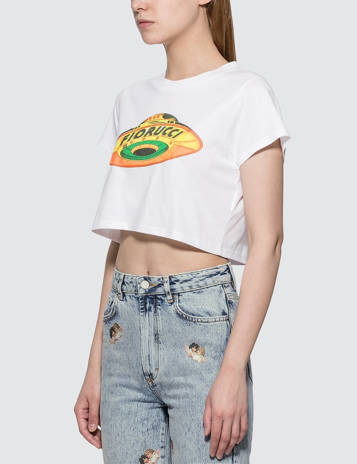 UFO Print Cropped T-shirt Placeholder Image