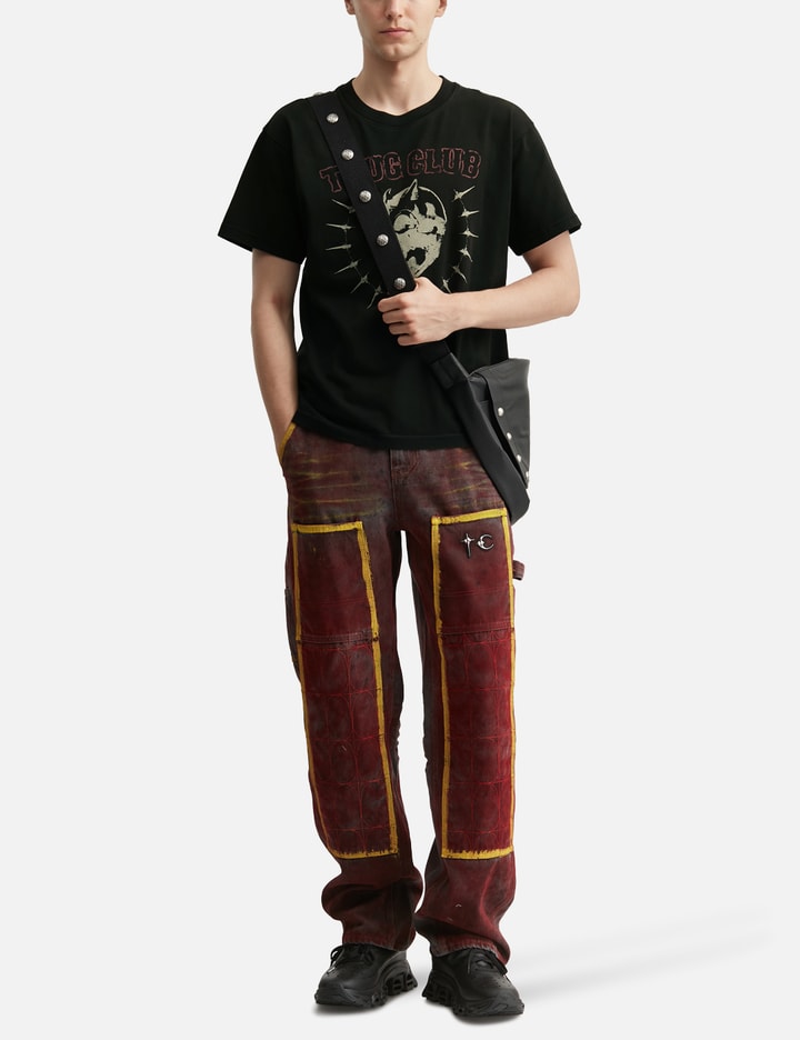 THUG CLUB Vintage Riding Skull T-Shirt