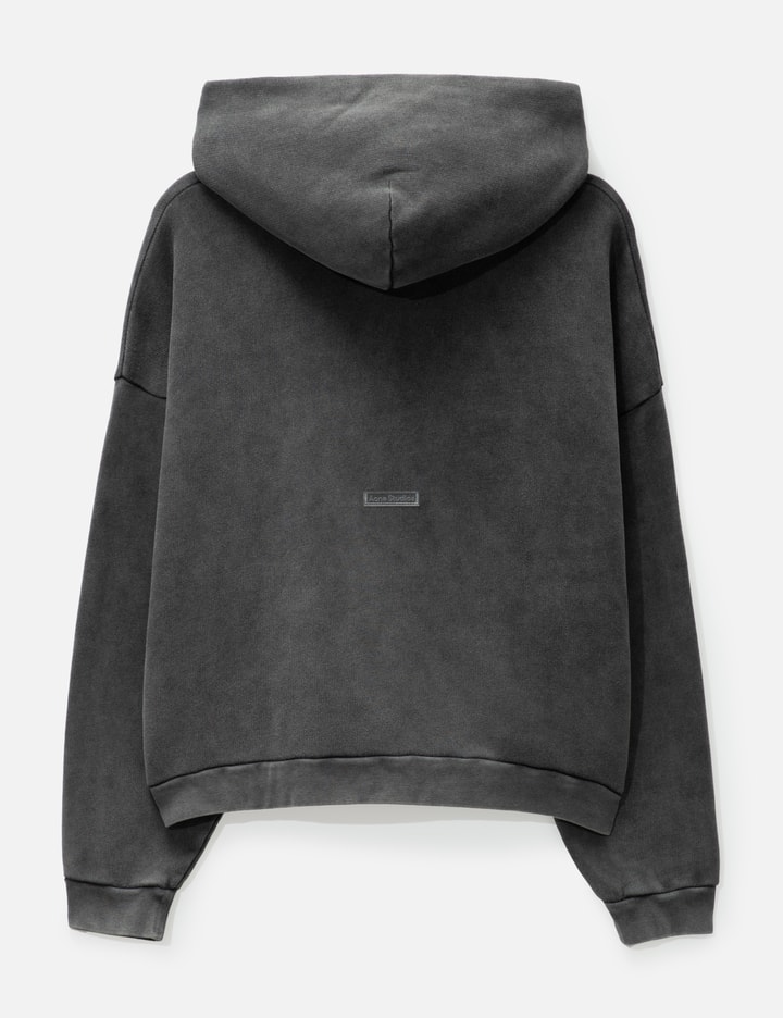 Shop Acne Studios Hooded Swaeter Logo Patch In Black