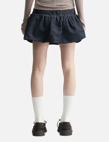Skirt In Rinse Denim view 12