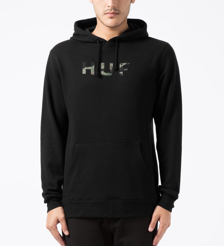 Black Original Logo Tiger Camo Pullover Hoodie Placeholder Image