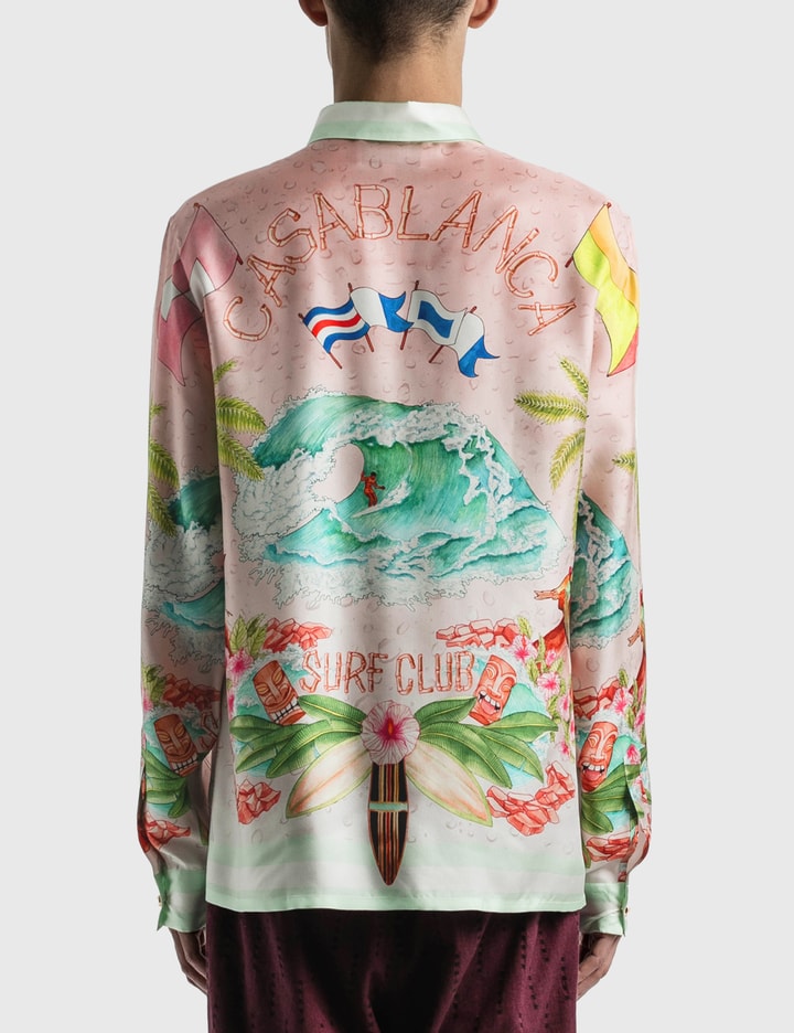 Surf Club Midnight Print Silk Shirt Placeholder Image