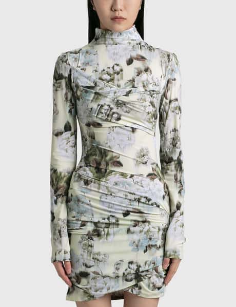 Off-White™ 차이니즈 세컨드 스킨 트위스트 드레스