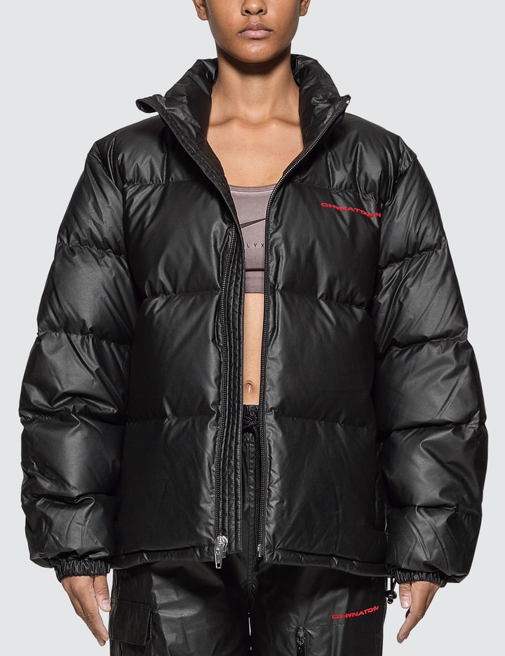 Alexander Wang - Chynatown Pleather Nylon Puffer Jacket | HBX  