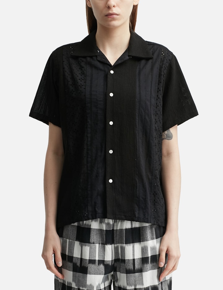 NÒMARHYTHM TEXTILE Lace Patchwork Shirt