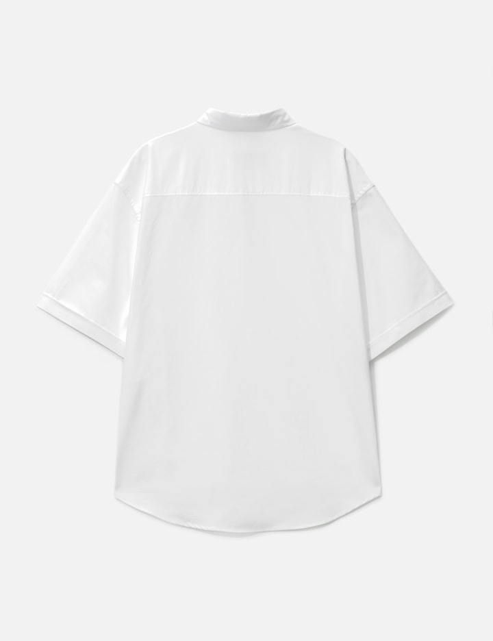 White Cotton Boxy Fit Short Sleeves Shirt Placeholder Image