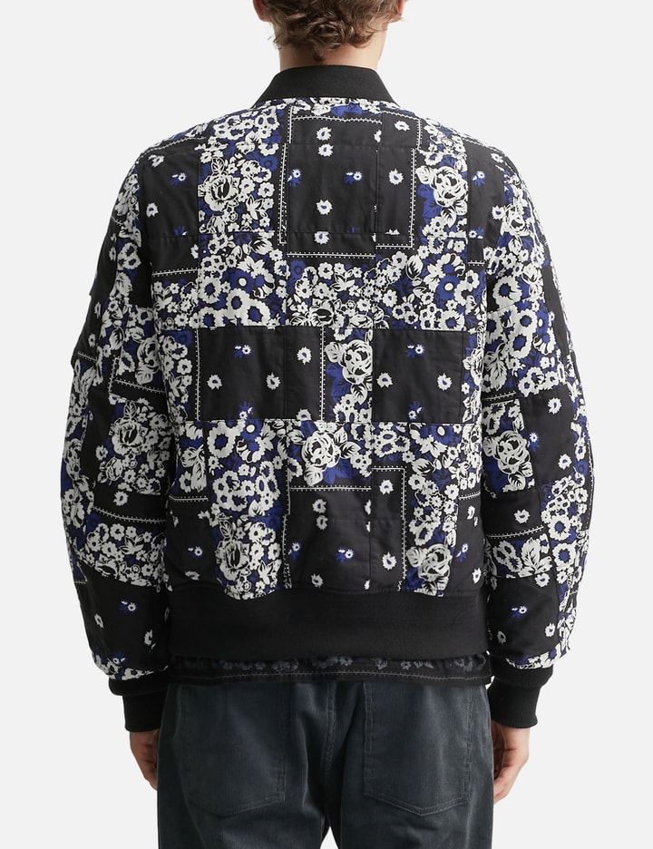 Overdyed Patchwork Bandana Flight Jacket Placeholder Image