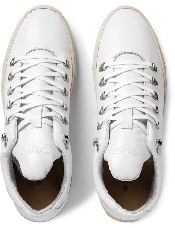 Off White Leather Mountain Cut Shoes Placeholder Image