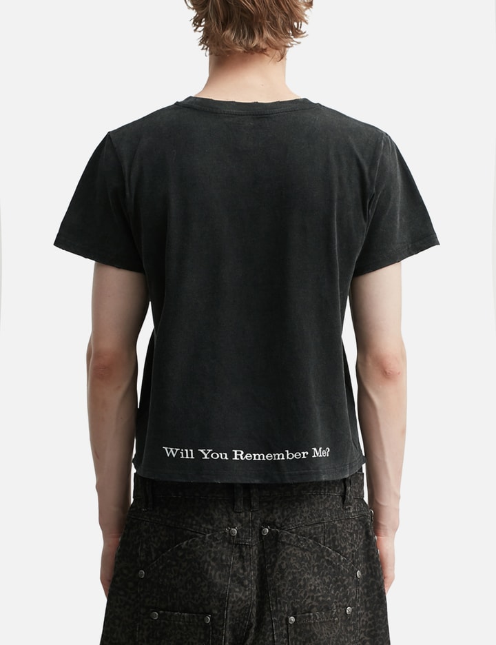 "Caspian" Ghost Fitted T-Shirt In Washed Black view 4