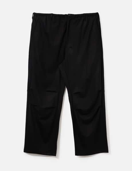 ANCELLM Wool Cut Knee Tuck Slacks