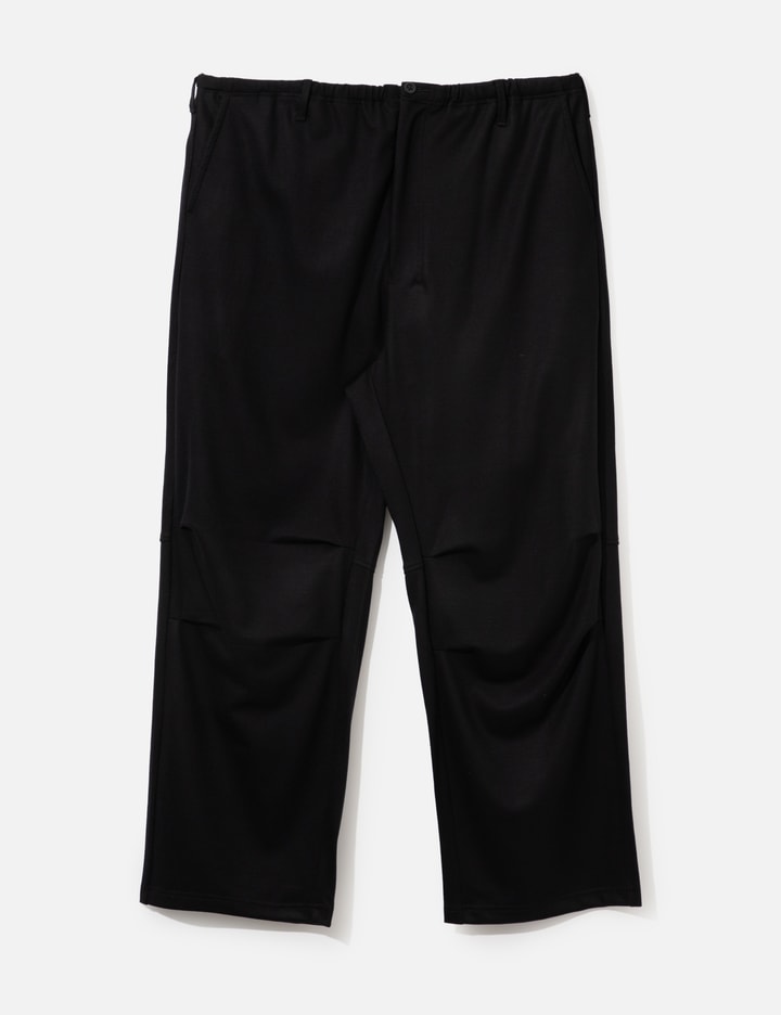 ANCELLM Wool Cut Knee Tuck Slacks