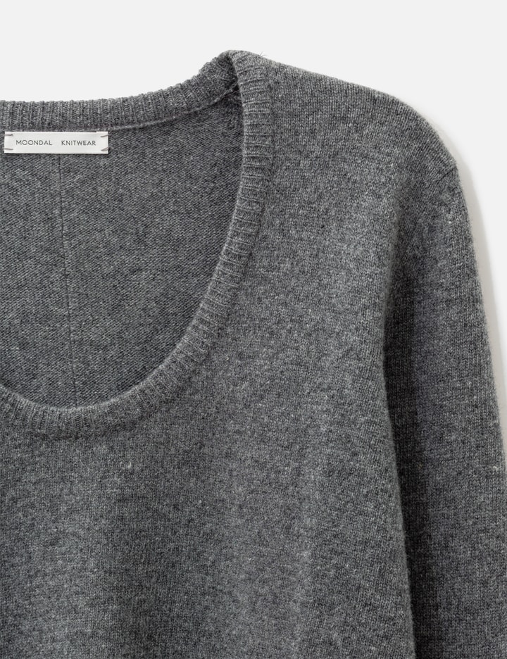 Moondal Ellen U-Neck Knit In Gray