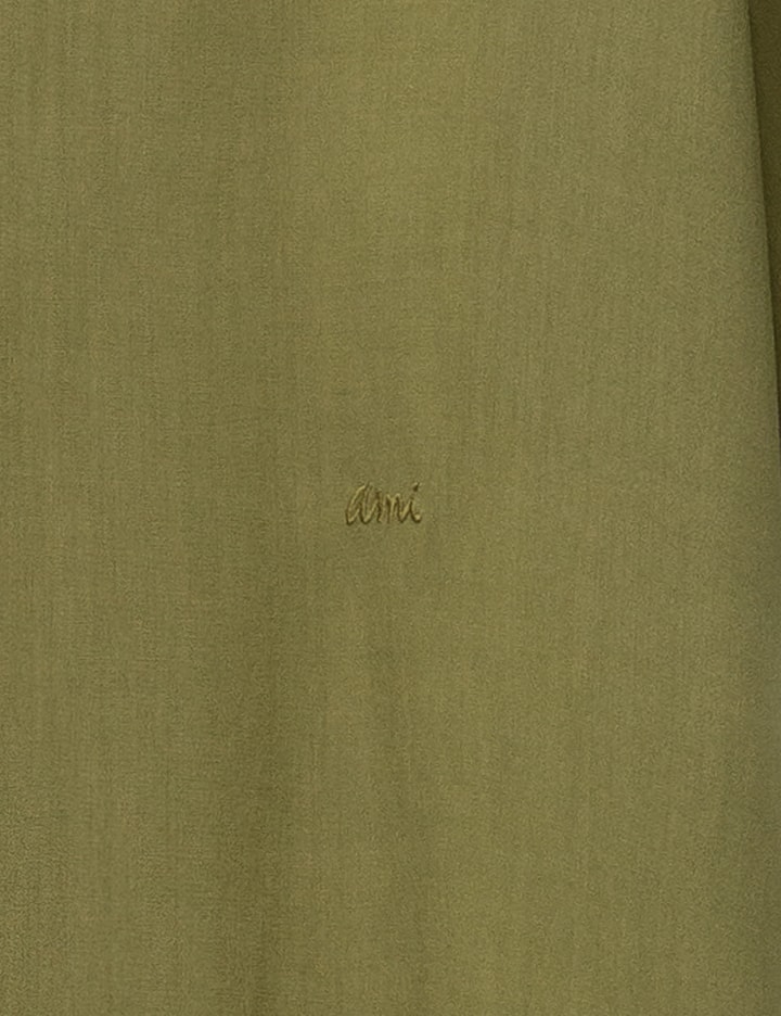 Ami Alexandre Mattiussi Round Hem Short Sleeve Shirt In Green