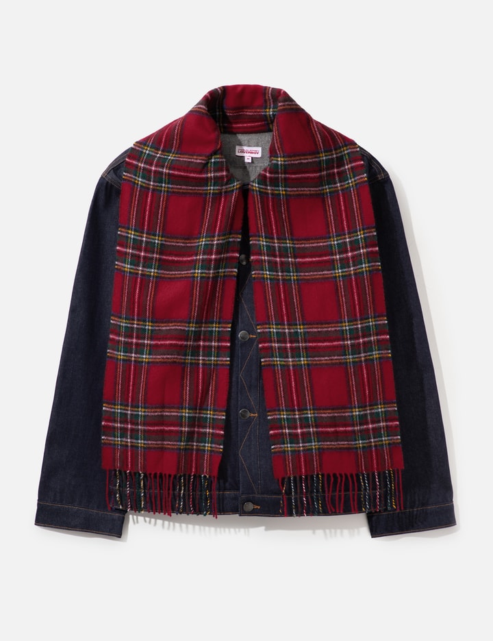 Charles Jeffrey Loverboy Scarf Denim Jacket
