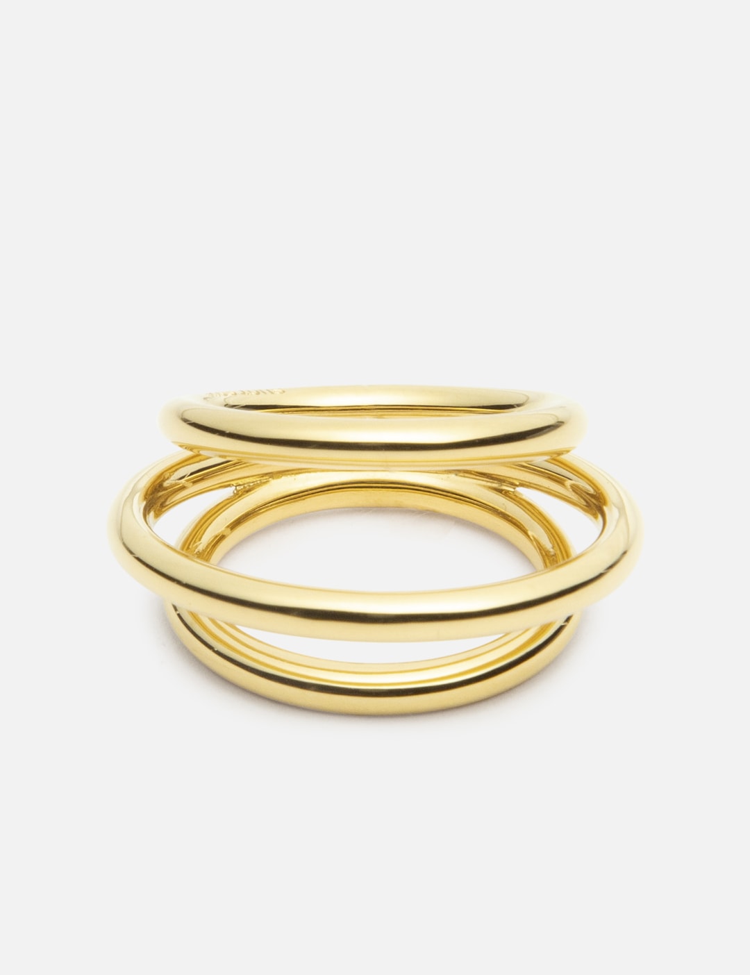 SUOT STUDIO Gold Plated Triple Hoop Ring