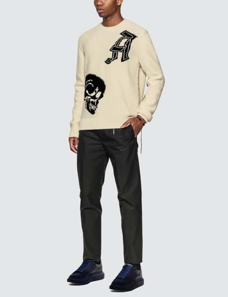 Alexander McQueen Skull Intarsia Sweater HBX - Main Image