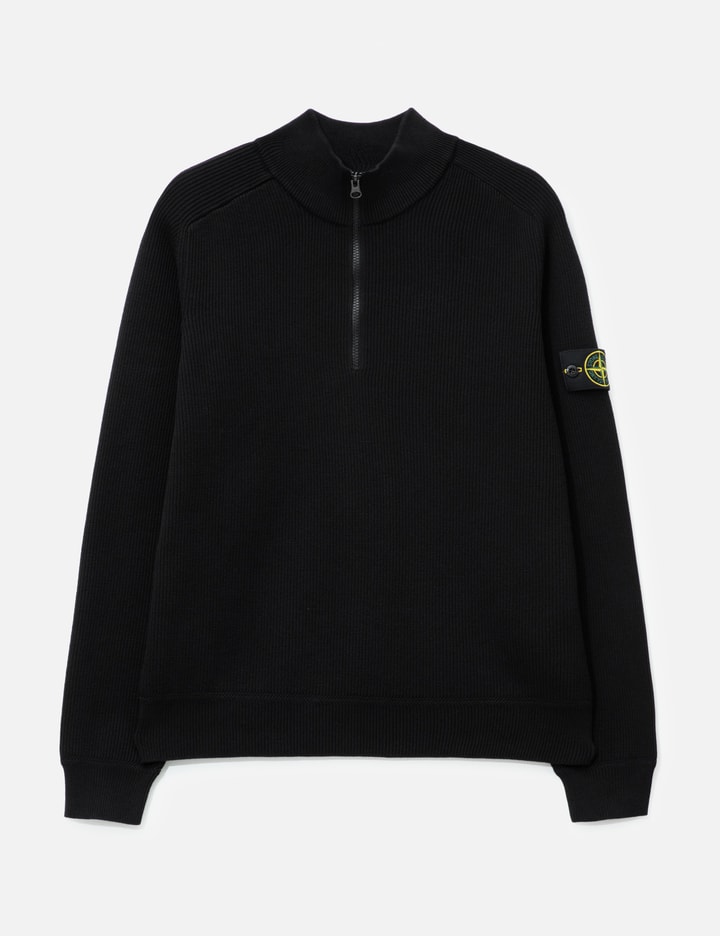 스톤 아일랜드 Half Zip Waffle Knit