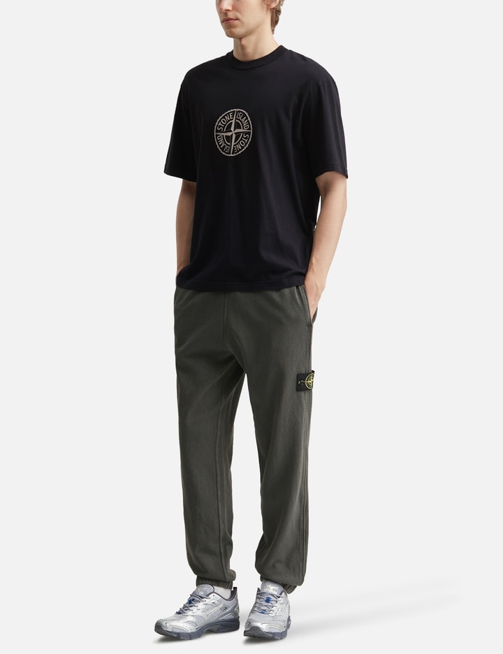Stone Island Malfilé Cotton  Fleece 'Old' Effect Sweatpants