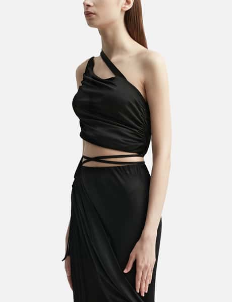 Mono Strap Gathered Tank Top view 7
