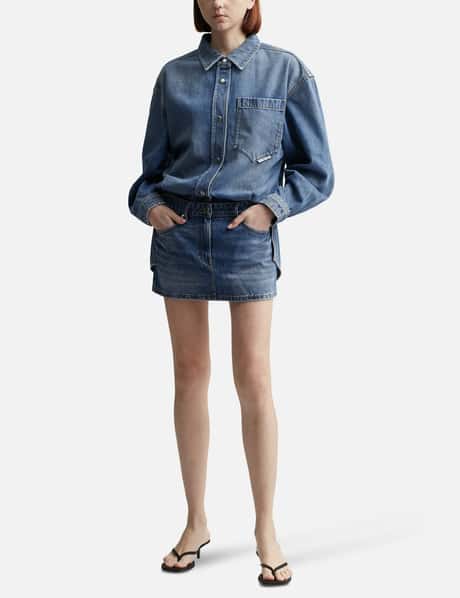 T By Alexander Wang - Pre-Styled Denim Shirtdress | HBX T By Alexander Wang - Pre-Styled Denim Shirtdress | HBX