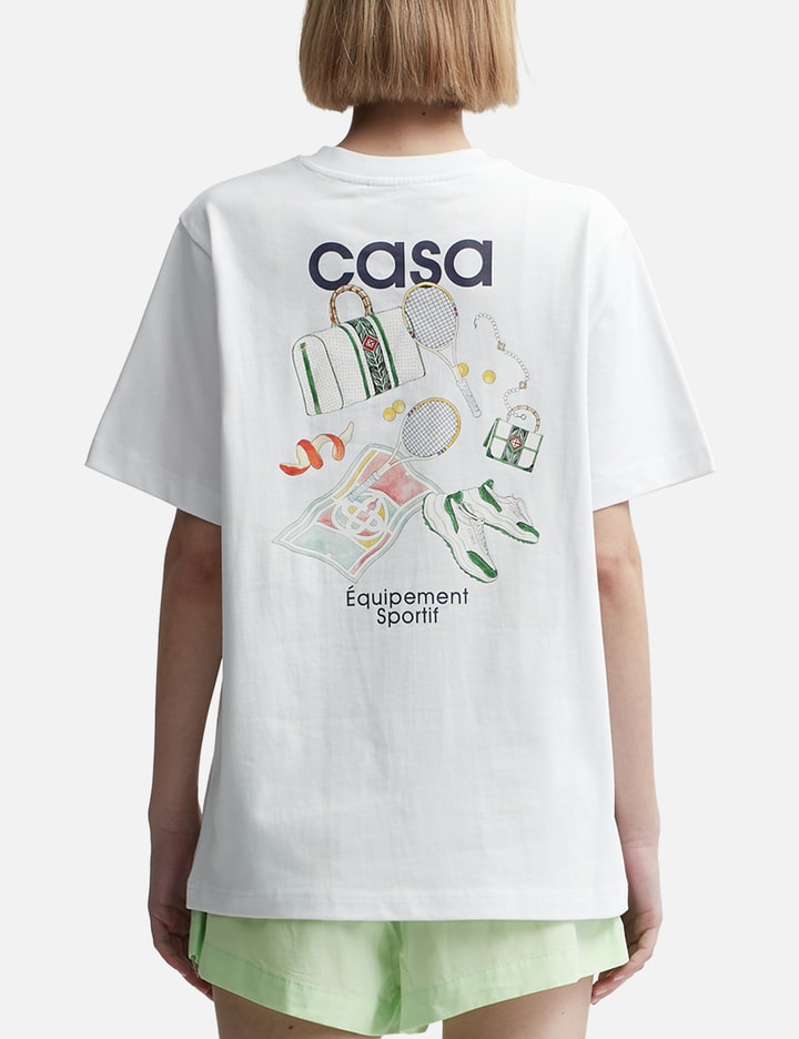 Shop Casablanca Equipement Sportif T-shirt In White