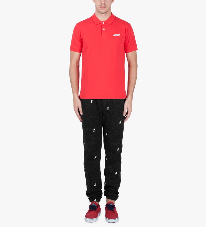 Speckled Black Fleece Fancy Seagulls Sweatpants Placeholder Image