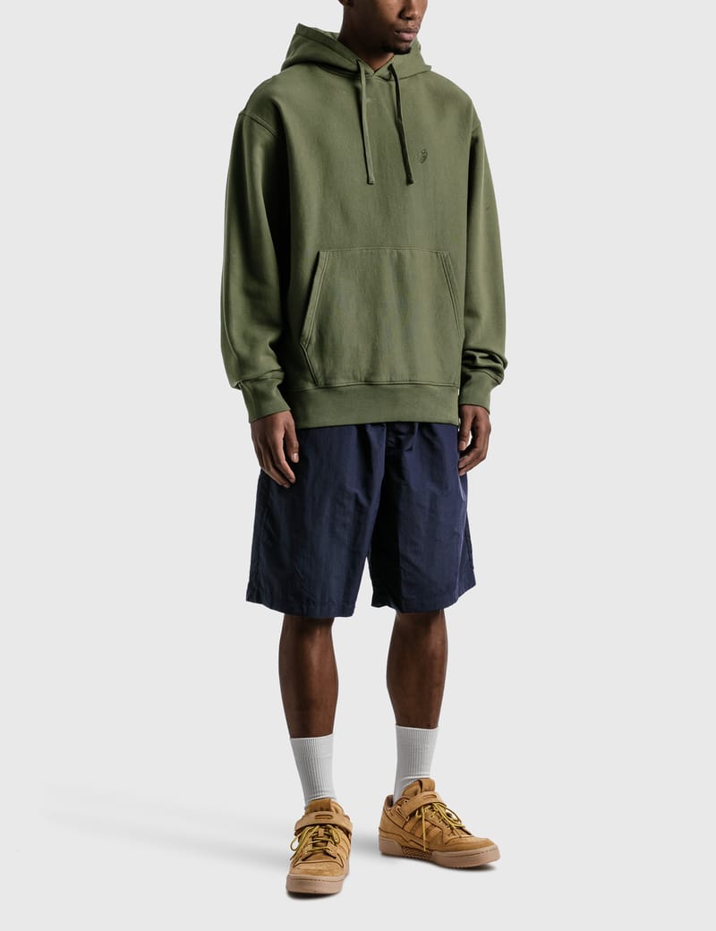 olive green stussy hoodie