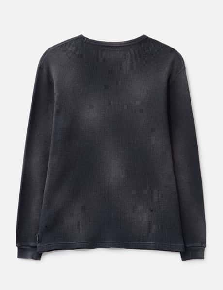 NH X OOTD . Waffle Fabric Crewneck Long Sleeve view 9