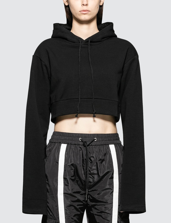 Oversized Hoodie Crop Sweatshirt Placeholder Image