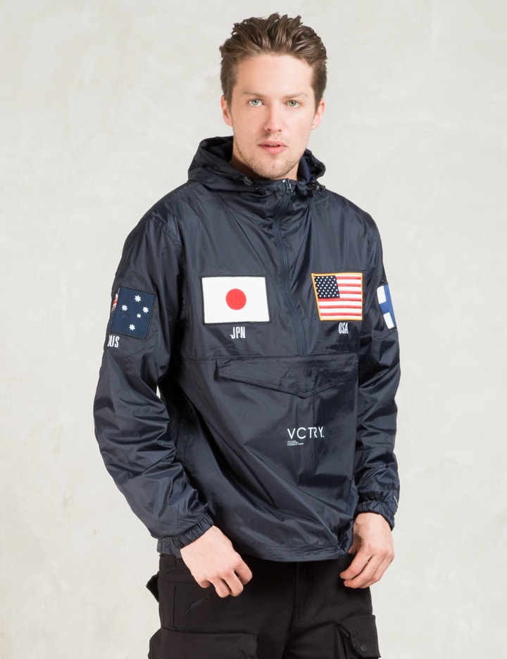 Navy Global Games Nylon Pullover Placeholder Image