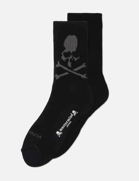 Mastermind Japan REGULAR SOCKS - SKULL LOGO SIDE