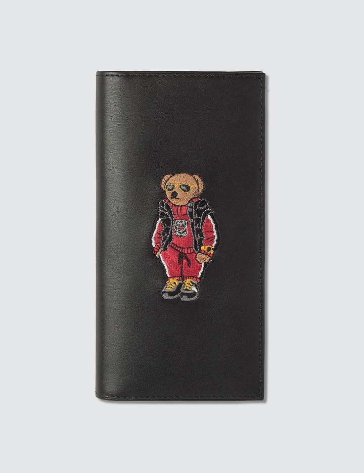 Embroidered Polo Bear Long Wallet Placeholder Image