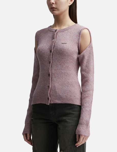 CUT-OUT MOHAIR CARDIGAN view 7