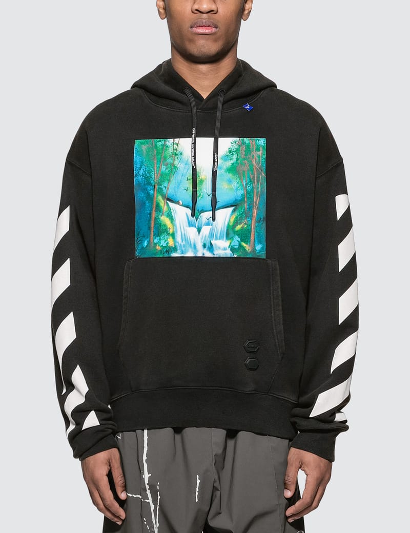 off white diag waterfall hoodie