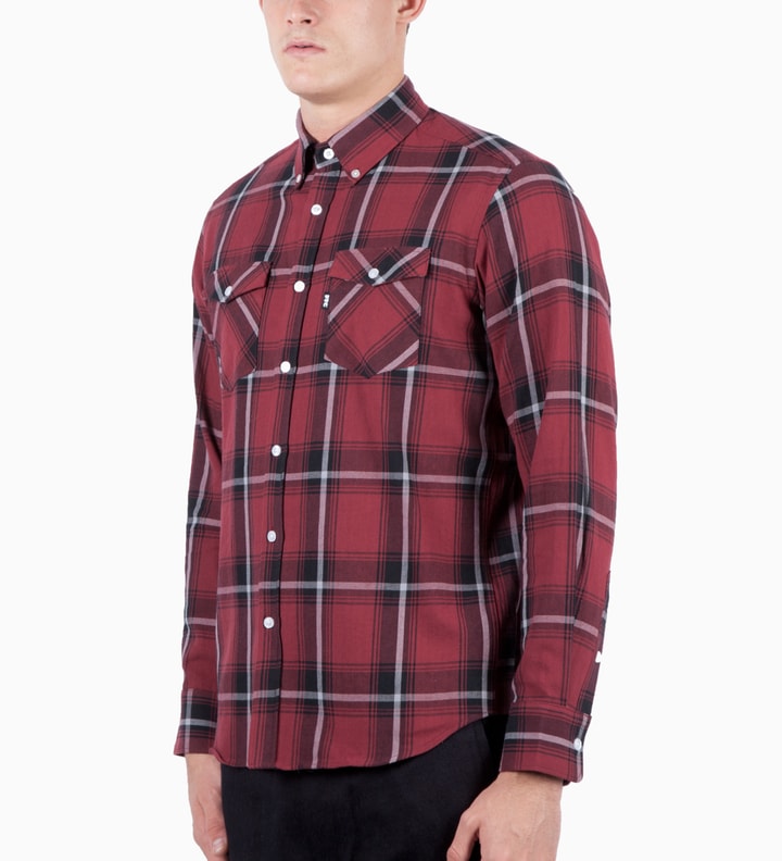 Red Ombre Plaid Nel B.D Shirt Placeholder Image