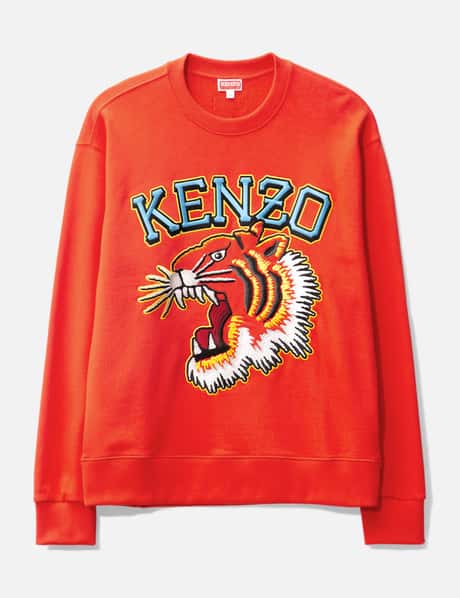 Kenzo Varsity Jungle Tiger Embroidered Sweatshirt