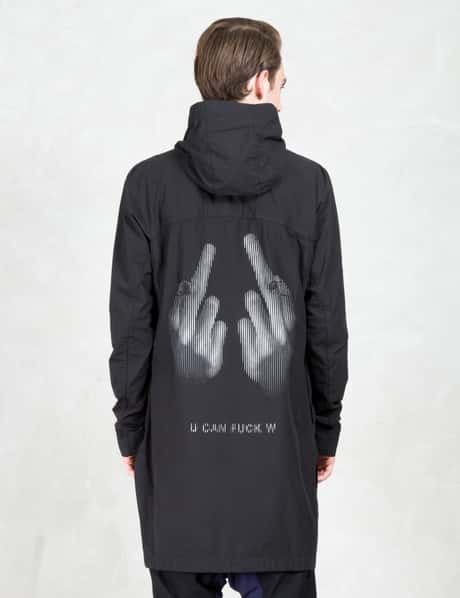 11 By Boris Bidjan Saberi - Hood Coat With Finger Print At Back 