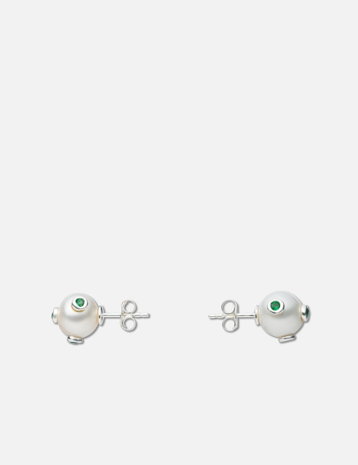 The Green Polka Dot Freshwater Pearl Earring Pair Placeholder Image