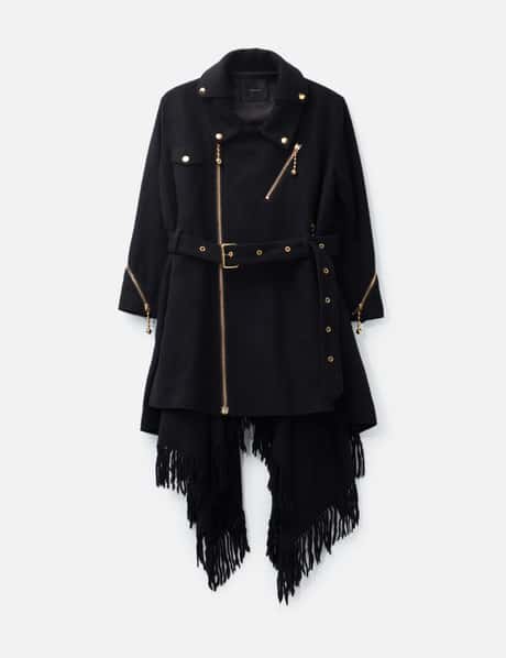 Undercover Wool Biker Long Coat