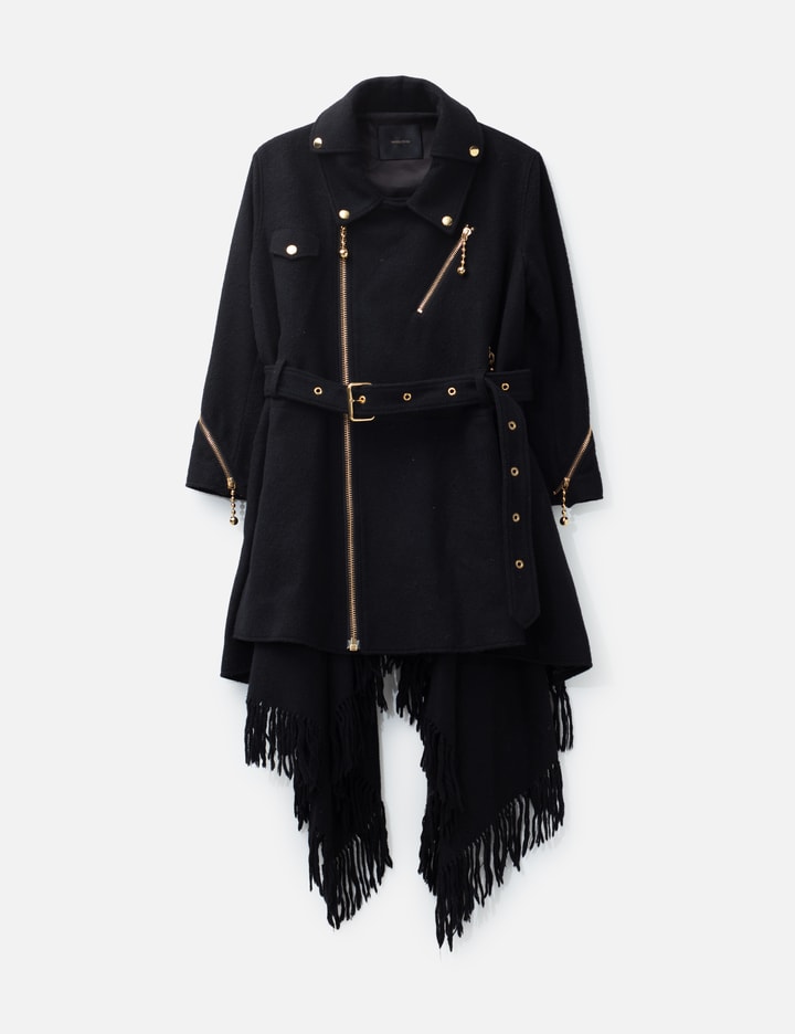Wool Biker Long Coat Placeholder Image