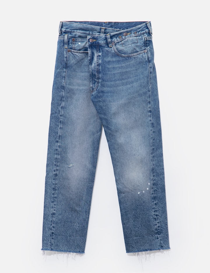 R13 Cropped Jeans In Blue