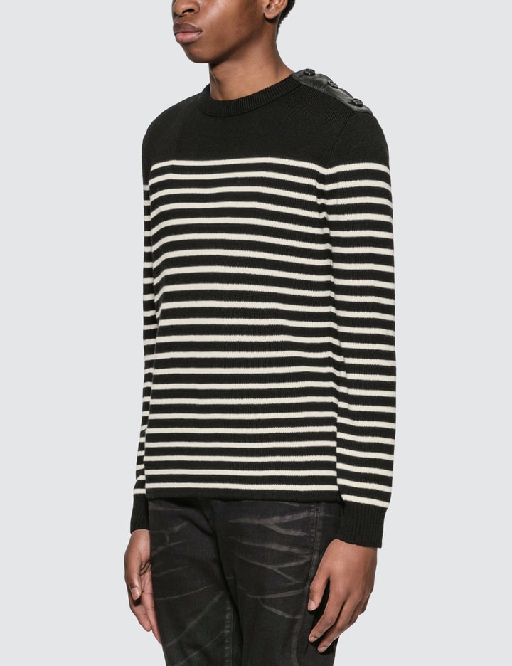 Wool Cotton Striped Sweater Placeholder Image