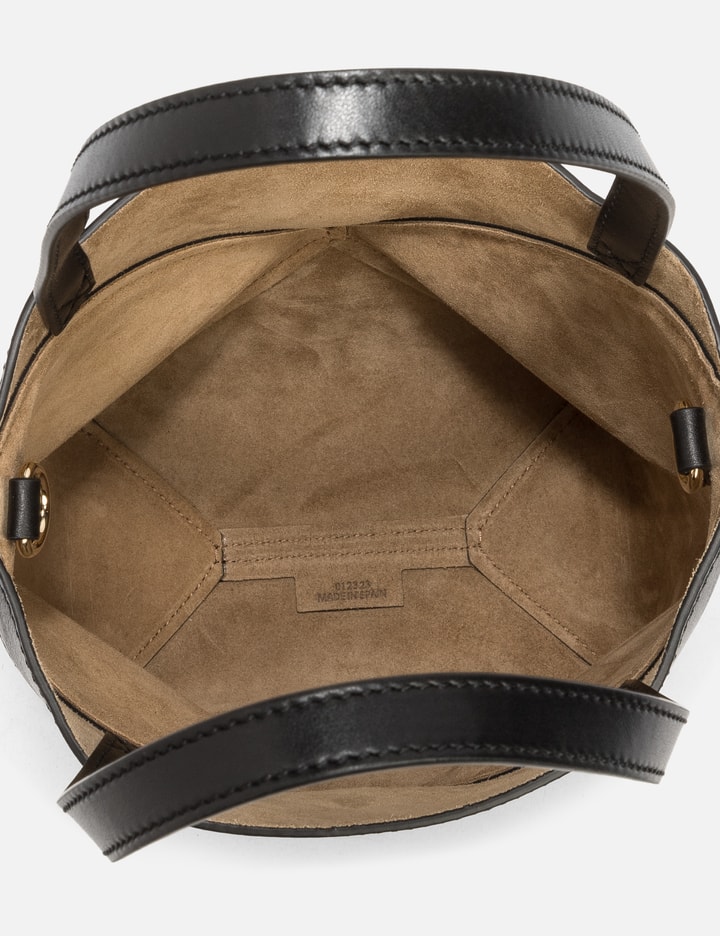 Loewe Mini Puzzle Fold Tote In Shiny Calfskin In Black