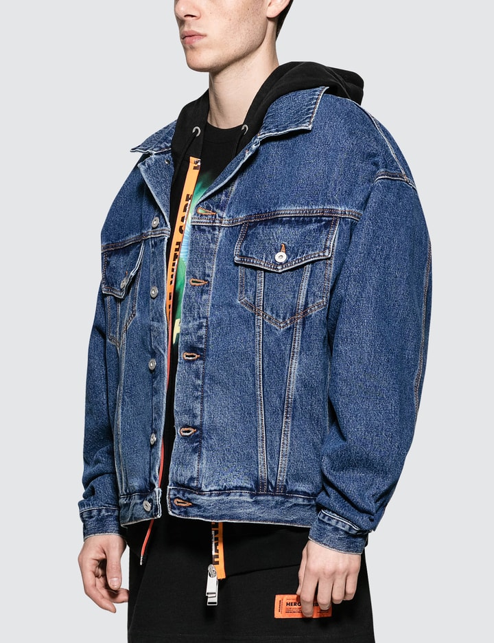 Airbrush Heron Denim Jacket Placeholder Image